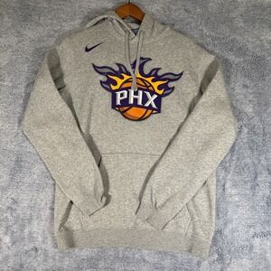Nike Gray Hoodie Size Large Phoenix Suns Arizona NBA Basketball Team Apparel EUC